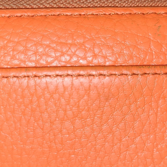 Kate Spade Beautiful Pebble Leather kate spade wallet BRIGHT ORANGE. Pre-loved - Picture 12 of 15